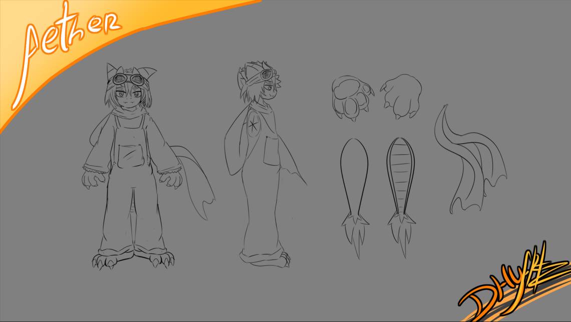 Aether, Reference sketch. by MilkyTheSleepyNeko on DeviantArt