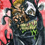 Venom Grinning Sketch Card