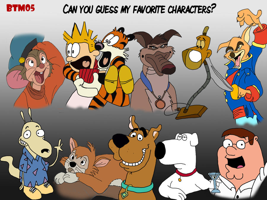 Top 10 Fav Cartoon Characters by The-B-Meister on DeviantArt