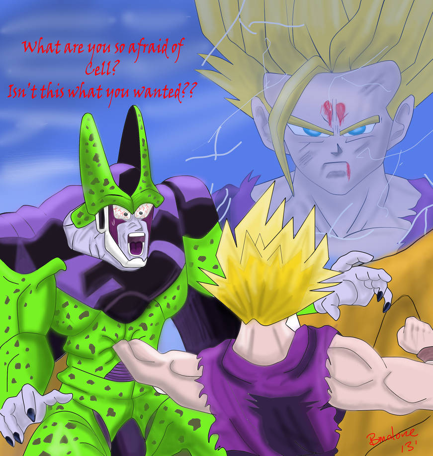 Cell Scared What are you so afraid of Cell?? by The-B-Meister on DeviantArt