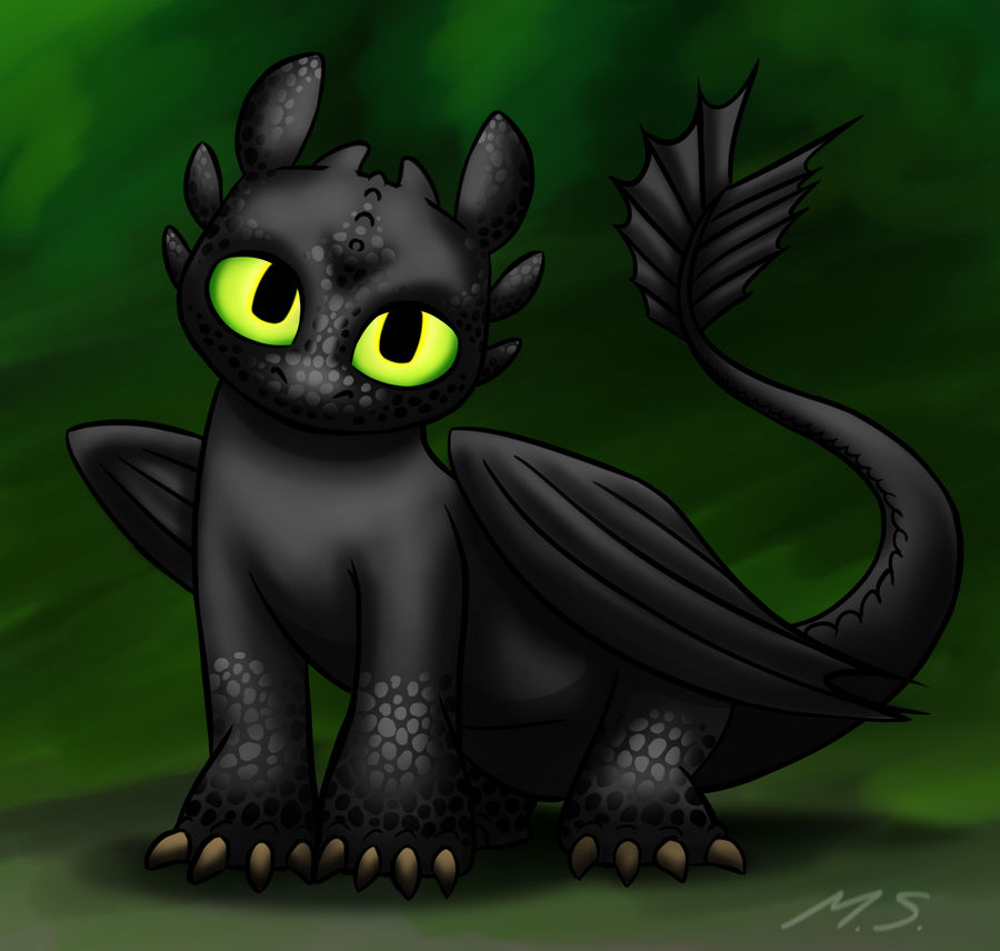 Toothless (How To Train Your Dragon) by MagzieArt on DeviantArt