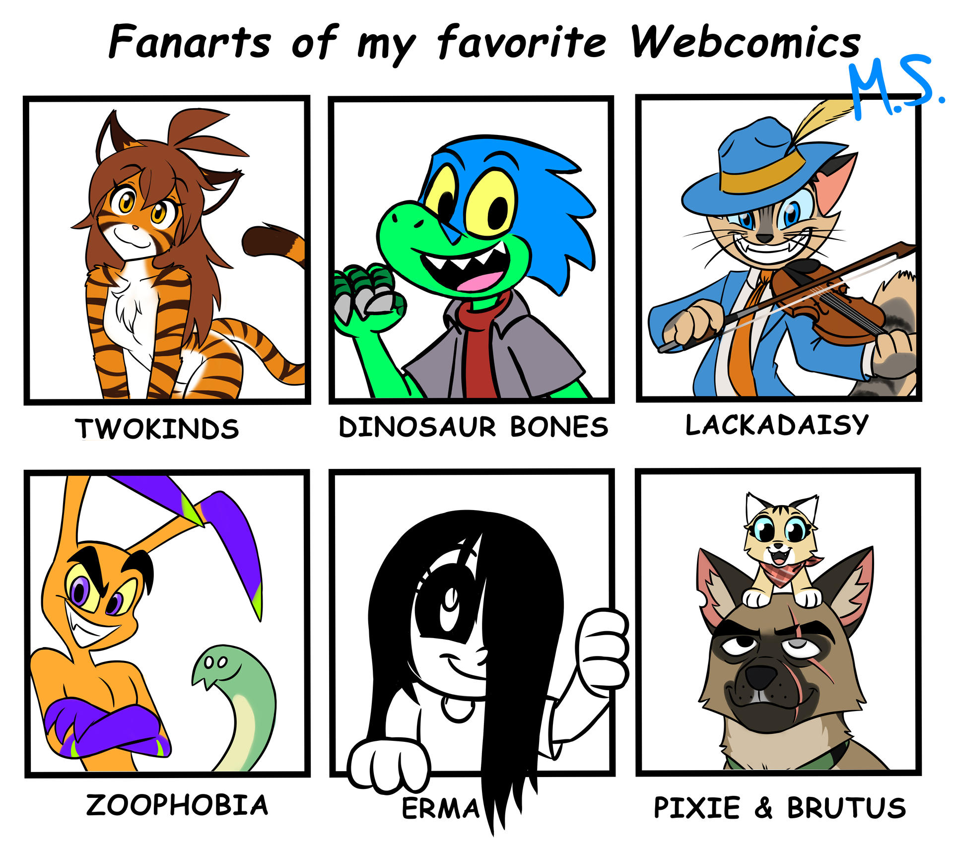 Webcomics Deviantart Six Fanarts (Webcomics) by MagzieArt on DeviantArt