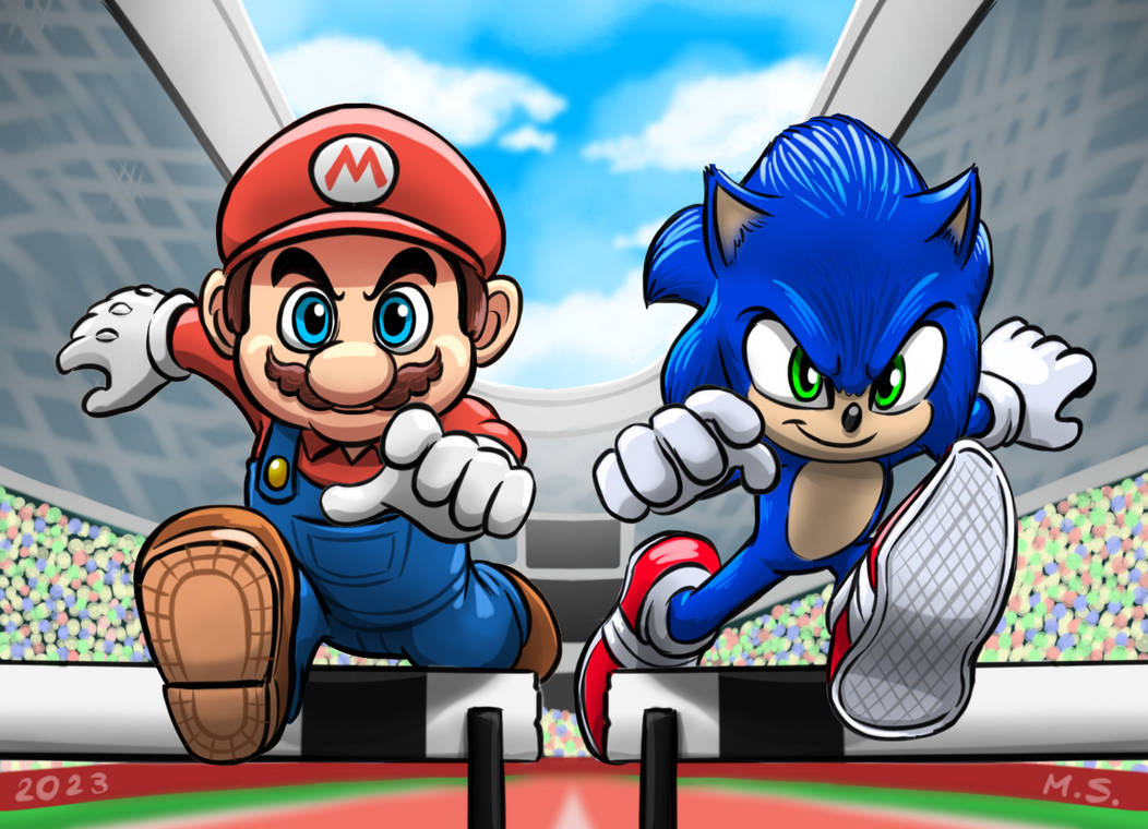 Mario and sonic at the olympic games characters
