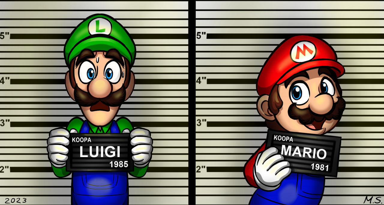 Fbi Mario Mugshot (The Super Mario Bros. Movie) by MagzieArt on DeviantArt
