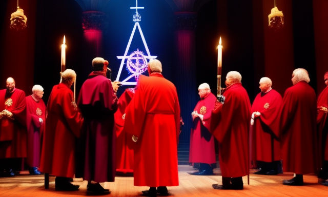 Many Old Man In Red Robes Skulls Satanic Temple Il by mmsopen3 on ...
