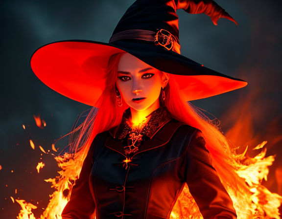Fire Witch Ritual Burning Witch On Fire Ultrarealisc Photo 8k 243917 by mmsopen3 on ...