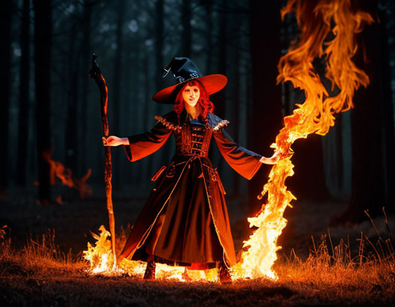 Fire Witch Ritual Burning Witch On Fire Ultrarealisc Photo 8k 564977 by mmsopen3 on ...