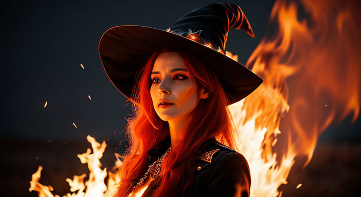 Burning Witch On Fire Ultrarealisc Photo 8k 109179 by mmsopen3 on ...