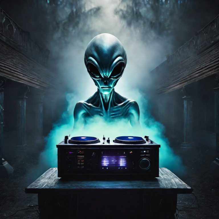 Alien Dj Halloween Scary Shiny Haunted Fog Ultrare by mmsopen3 on ...