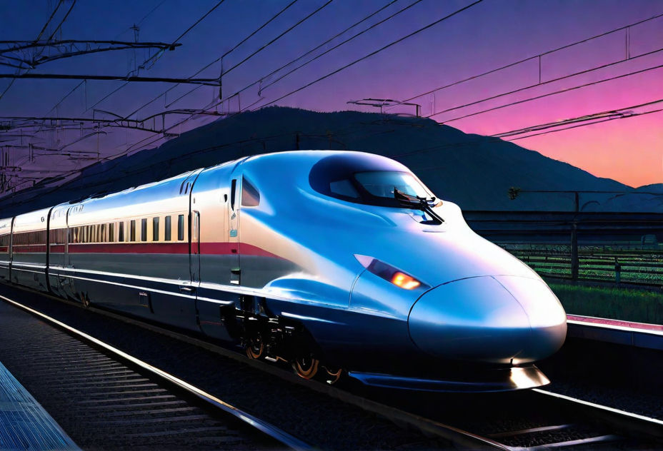E4 series Shinkansen painted by rembrandt dusk twi by mmsopen3 on ...