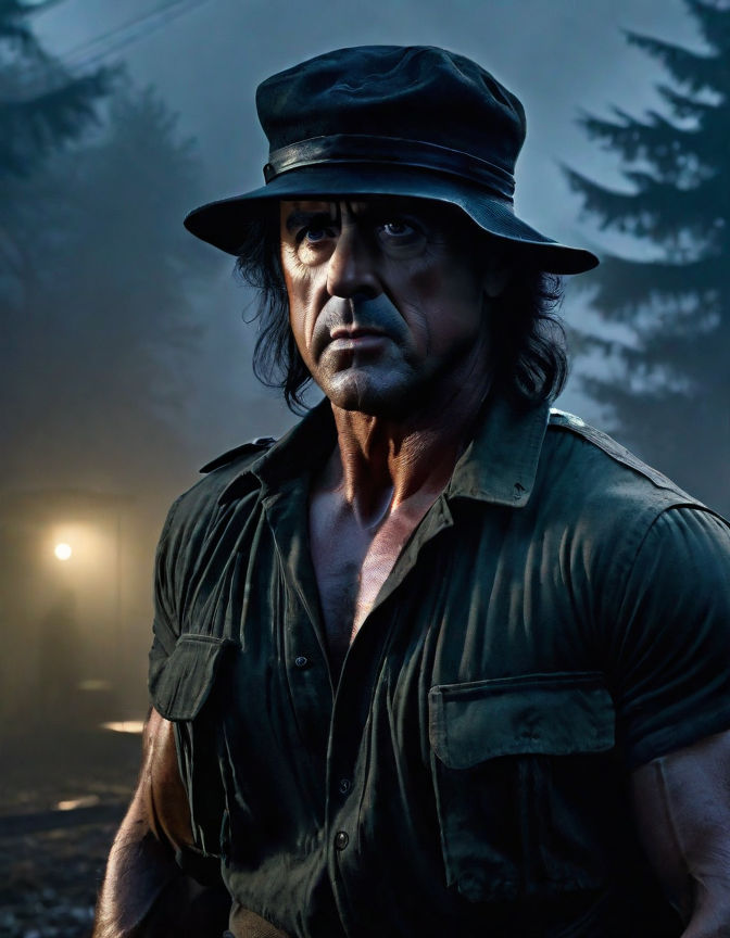 Rambo filmed by tim burton foggy weather dusk Twil by mmsopen3 on ...