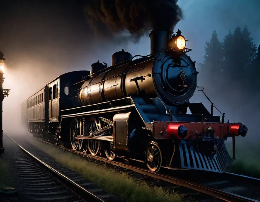 Grotesque Train ghostly ghost train painted by rembrandt Intricate by mmsopen3 on ...