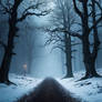 A Tree Is Walking Away Scary Creepy Landscape Haun
