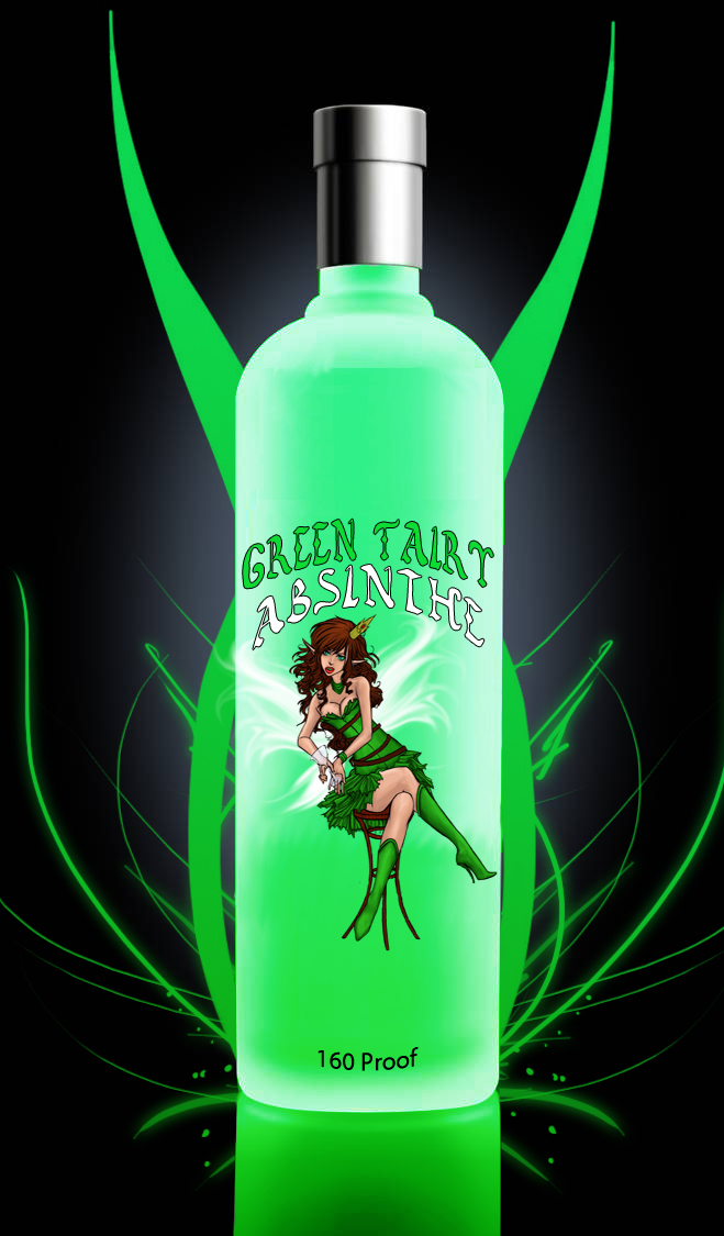 green fairy bottle