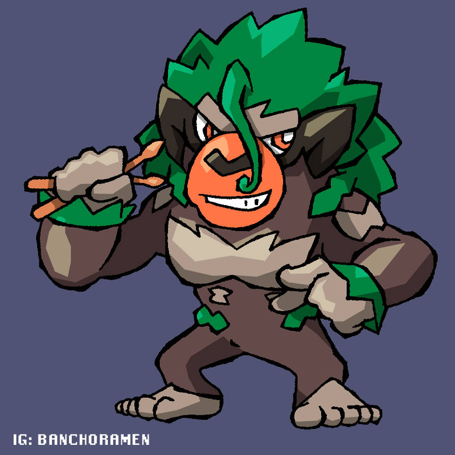 Pokemon Rillaboom Deviantart Rillaboom by RamenBlaze on DeviantArt
