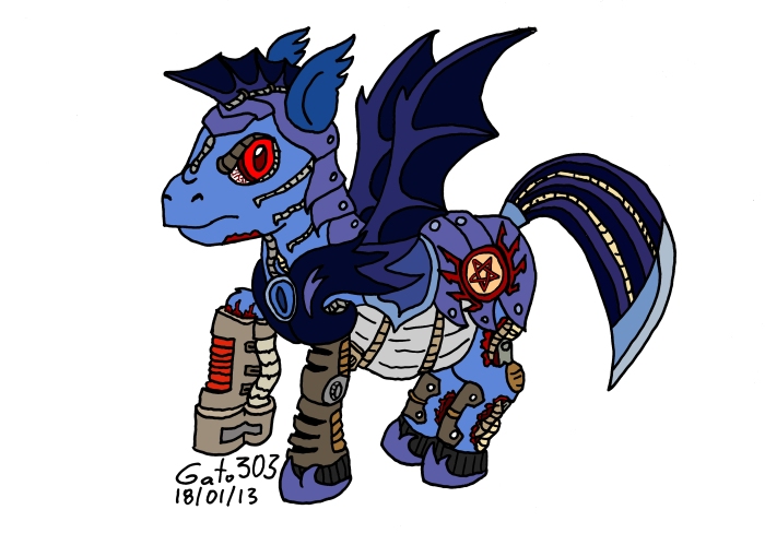 Strogg Gato Cyberdemon Ponyfied Color