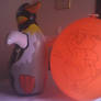 Cerise Balloon + Infl Penguin