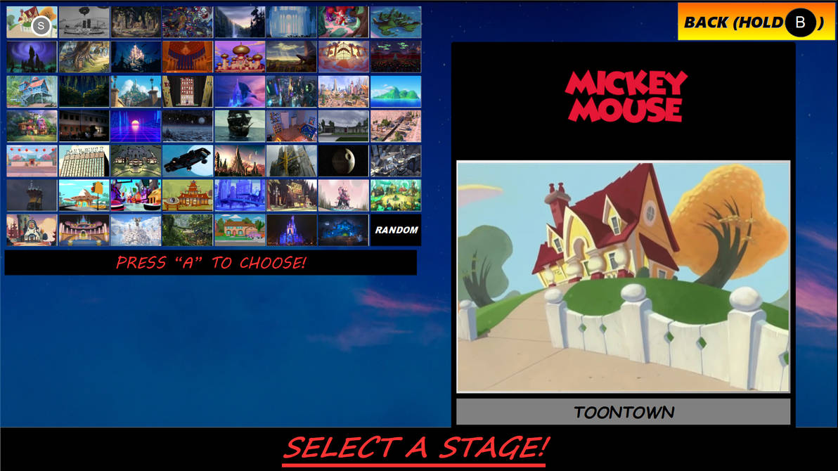 Disney Domination Stage Select by Pips4Ever on DeviantArt