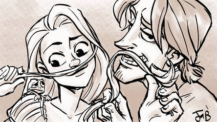 Tangled - 'stache party by workparty