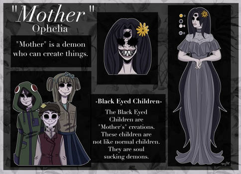 Creepypasta OC - Mother Reference Sheet
