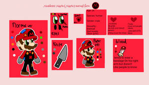 Murderer Mario (Mario) normal form ref sheet  