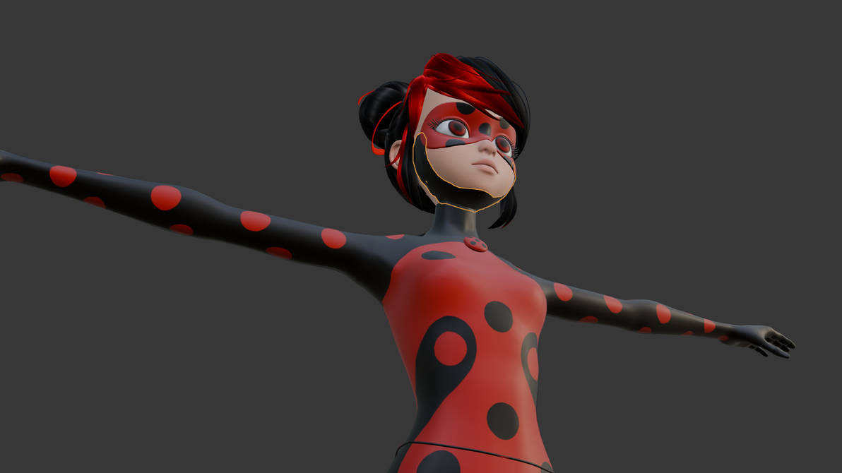 Shadow Masks Ladybug ShadyBug mask work miraculous model 3d by Miraculous3d on DeviantArt