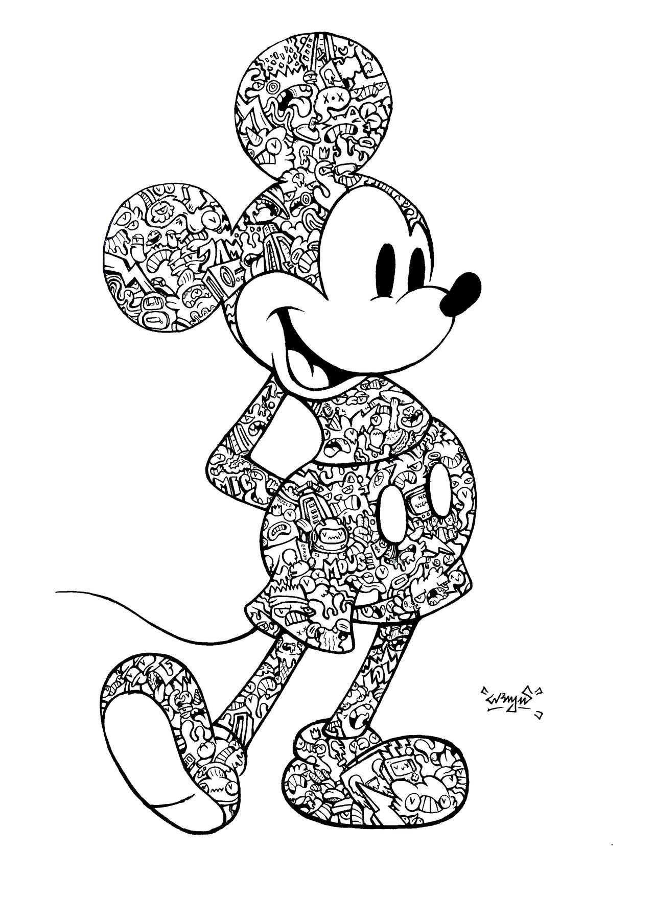 Mickey Mouse Coloring Sheets by BENJIIart on DeviantArt