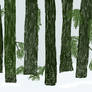 snowy forest - gimp