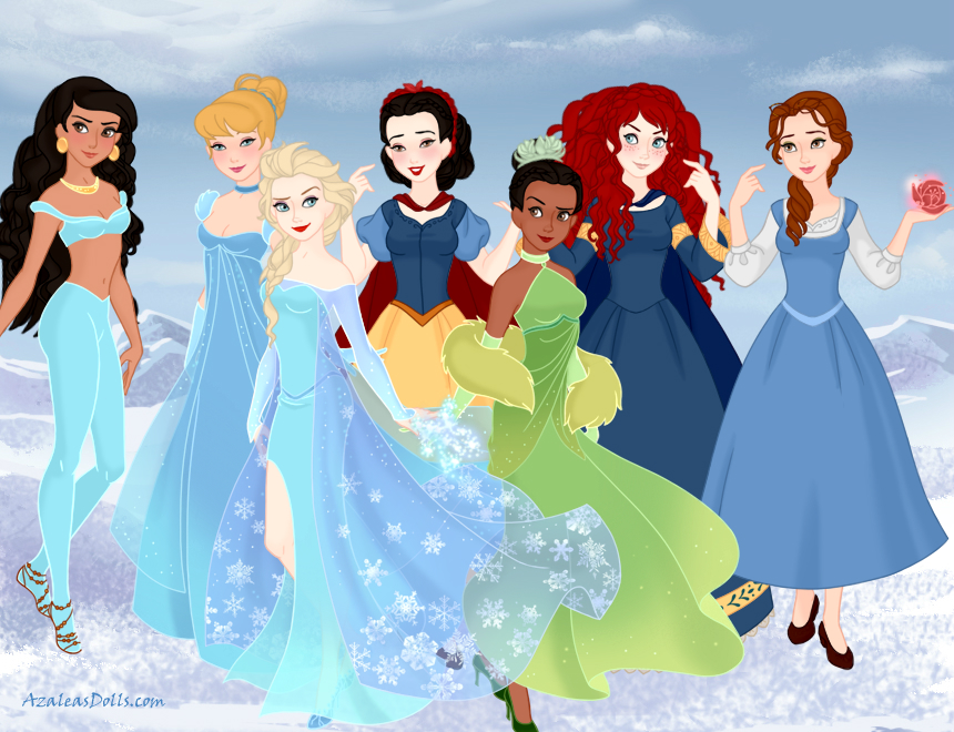 AzaleasDolls SnowQueenScene - Disney Princesses 4 by CheshireScalliArt on  DeviantArt