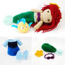 Ariel, The Little Mermaid. Crochet Amigurumi Doll.