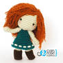 Merida from Brave Inspired Crochet Plush Doll