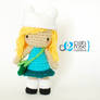 Finn from Adventure Time Inspired Crochet Doll