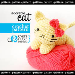 Adorable Cat - Crochet Pattern - Instant Download