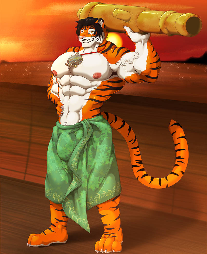 Мастер тигрица furry muscle