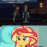 Sunset Shimmer Is Unamused by Bratty Courtney
