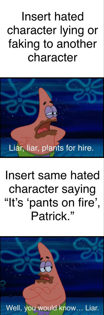 Patrick Calls Whom A Liar?