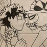 (REQ) Deku vs Crimson (Sketched)