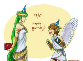 Happy 28 Pit and Palutena