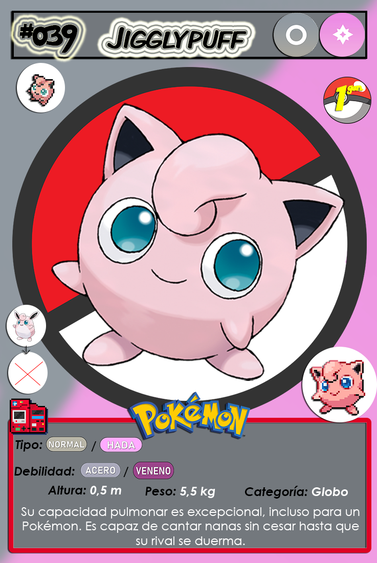 Jigglypuff - #039 -  Pokédex