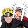 Naruto y jiraiya good bye