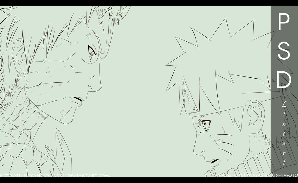 Naruto 653 It Is Not Easy Hokage Lineart PSD