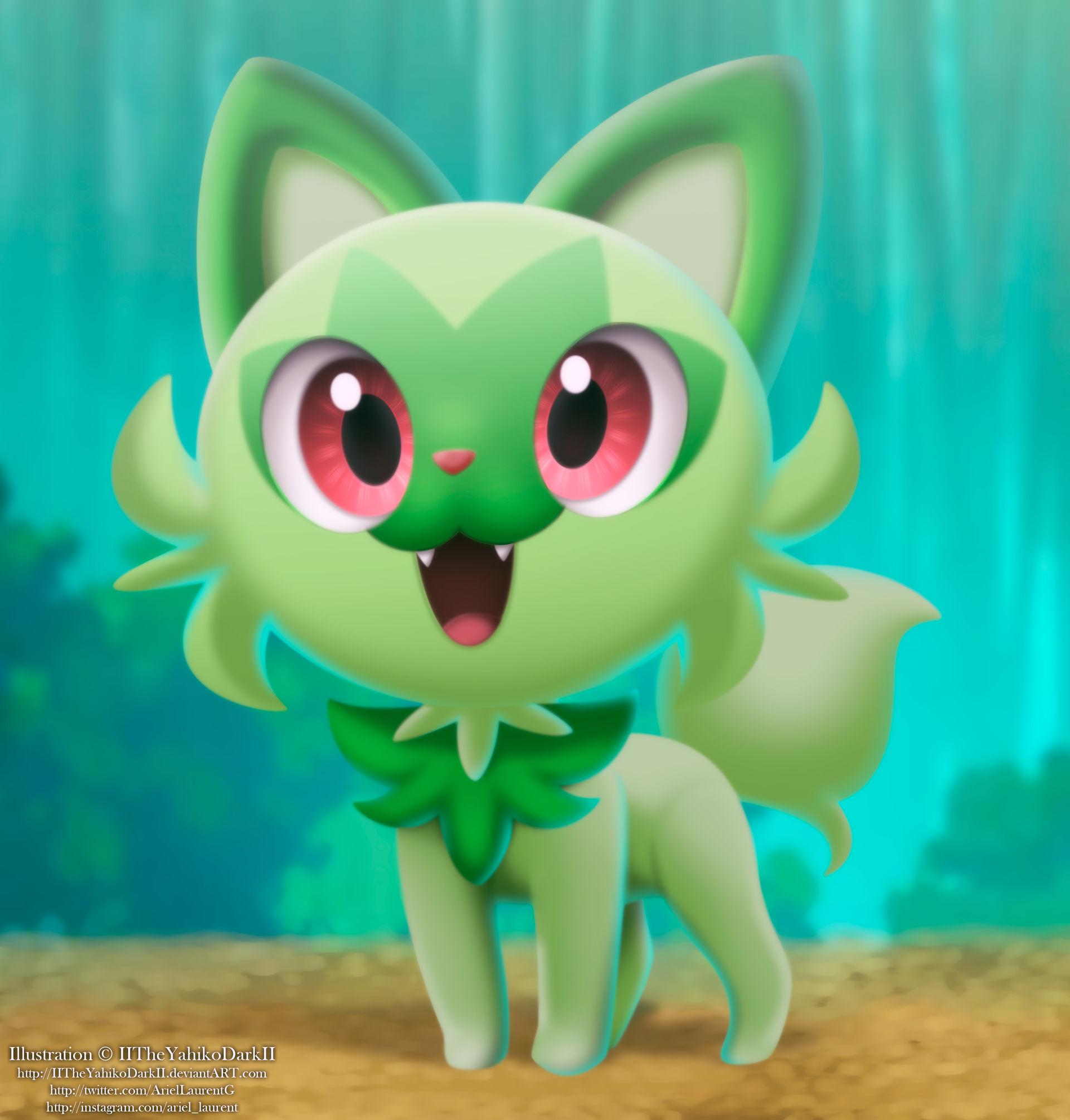 Pokemon Scarlet Pokemon Violet Springatito by IITheYahikoDarkII on ...