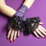 Goth Lolita Wrist Cuffs PURPLE