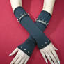 Black Steampunk Armwarmers