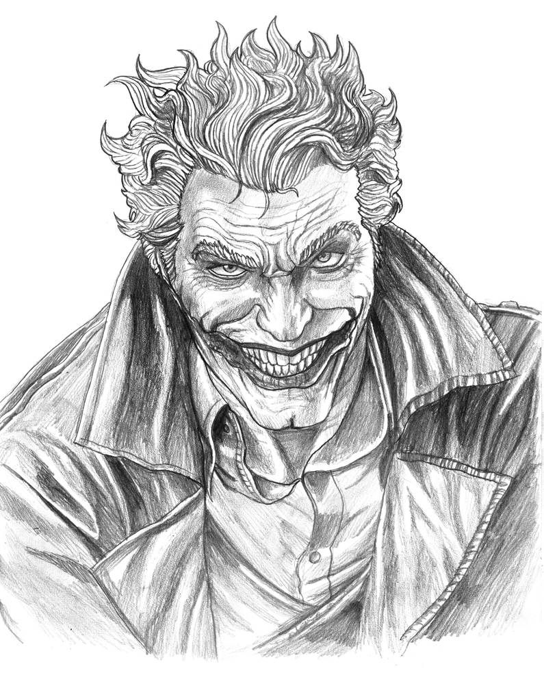 The Joker (sketch) by SoulStryder210 on DeviantArt