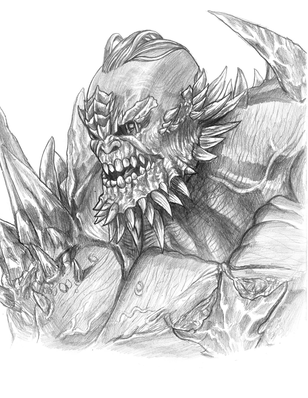 Doomsday (sketch) by SoulStryder210 on DeviantArt