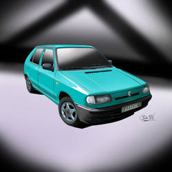 Skoda Felicia (digital painting)