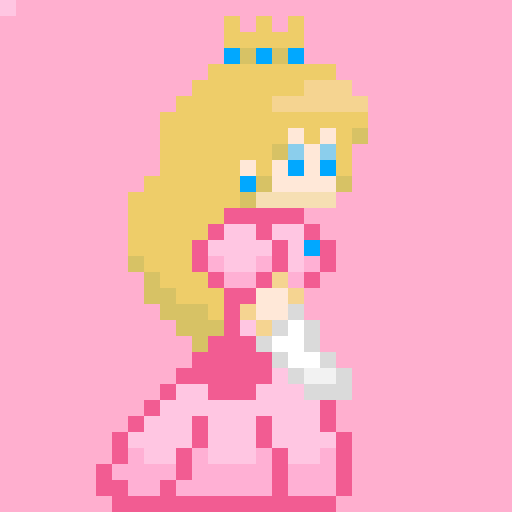Princess Sprite Princess Peach Sprite by Unicorns-and-pastels on DeviantArt