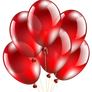 Red Balloons Transparent PNG