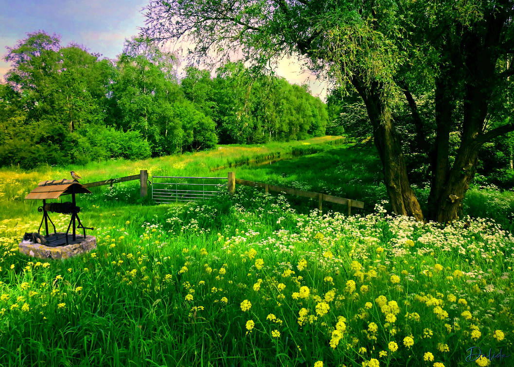 Spring Landscape by Dalidas-Art